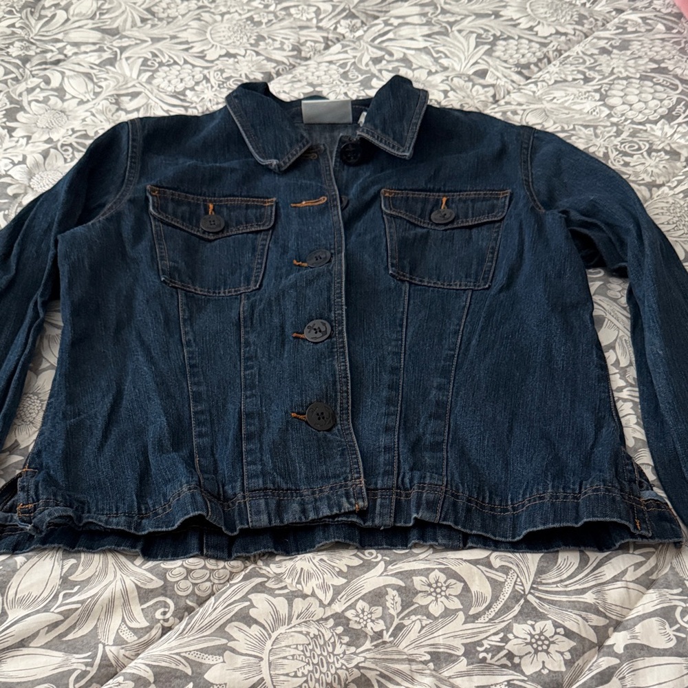 Liz Claiborne Dark Blue Denim Jacket